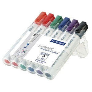 Marker Whiteboard Staedtler 351 Bullet Asst Wlt6