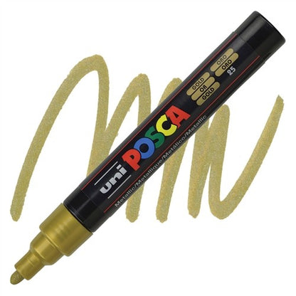 Uni Posca Metallic Paint Marker 2.5mm Chisel Tip