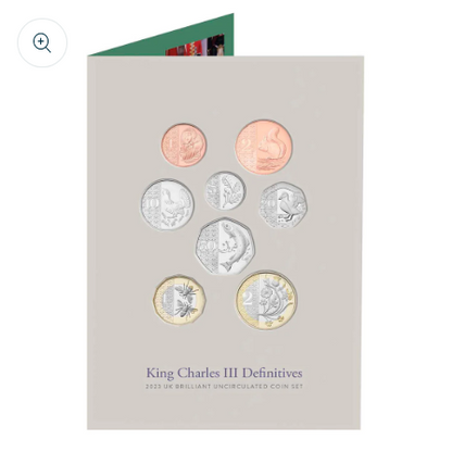 King Charles Iii Definitives 2023 Uk Brilliant Uncirculated Coin Set