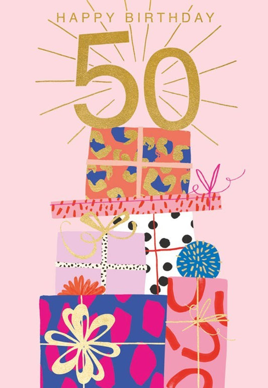 50th Birthday Presents Greeting Card
