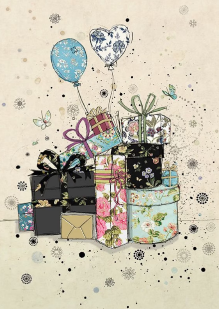 Gifts & Balloons Greeting Card