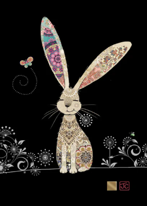 Decorative Rabbit Greeting Card 