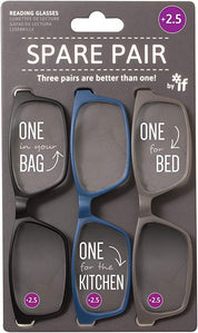 Reading Glasses 2.5+ 3pkt