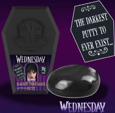 Wednesday Addams Blacker Than Black Putty