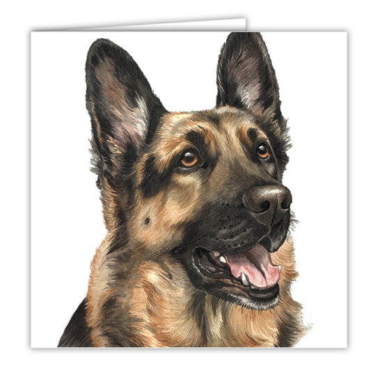 German Shepherd Art Greeting Card