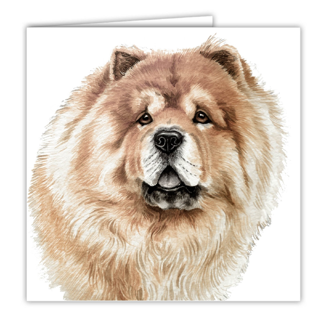 Chow Chow Dog Art Greeting Card