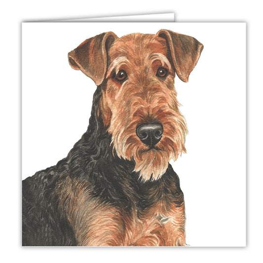 Airedale Terrier Art Greeting Card