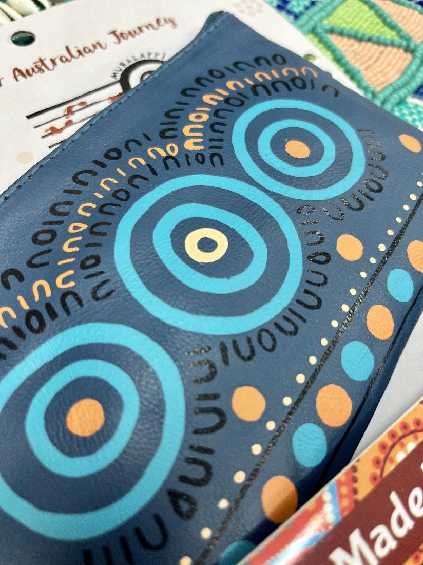 Hand Painted Leather Purse By Muralappi Journey