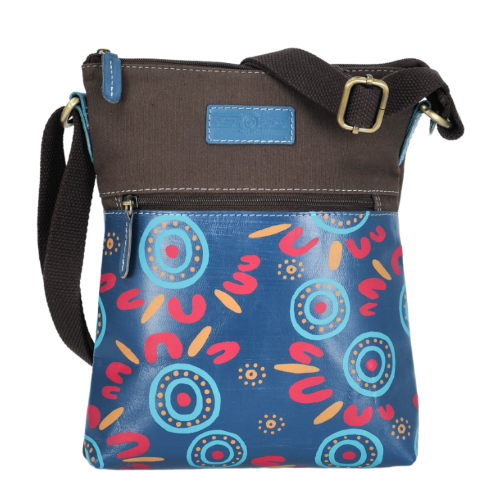 Muralappi Journey Genuine Leather/canvas Combination Shoulder Bag