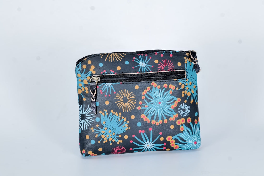 Hand Painted Leather Purse By Sue Schreiber