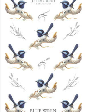 Tea Towel Blue Wren