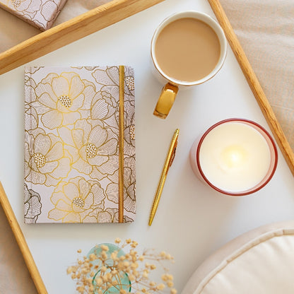 Bramble Bay Co Amber & Magnolia Elegant Notebook & Pen Set 