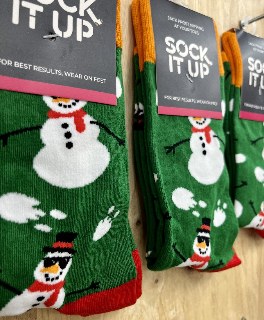 Jack Frost Nipping At Your Toes Sock-it Up Socks