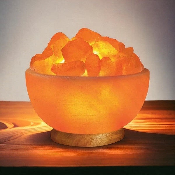 Firebowl With Salt Rocks