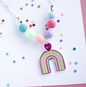 Rainbow Heart Necklace