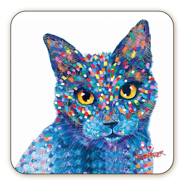 Tracey Keller Luna Cat Coaster