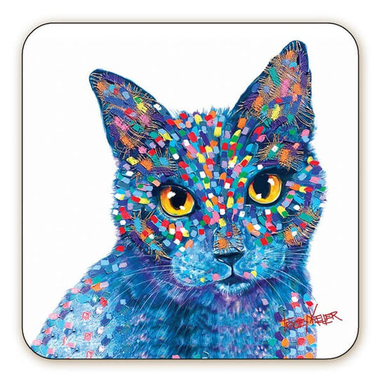 Tracey Keller Luna Cat Coaster