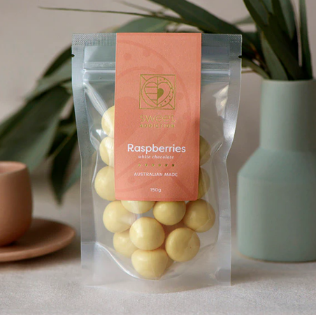 White Chocolate Raspberries