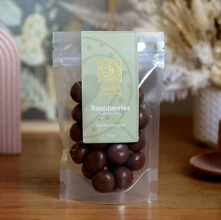 Milk Chocolate Raspberries