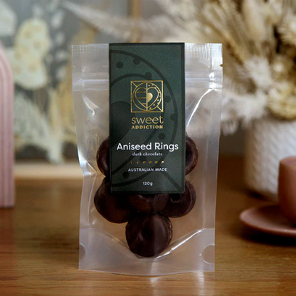 Dark Chocolate Aniseed Rings