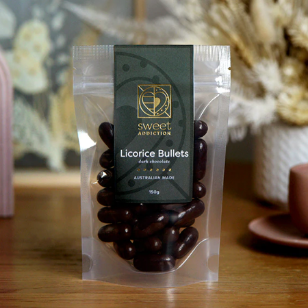 Dark Chocolate Licorice Bullets