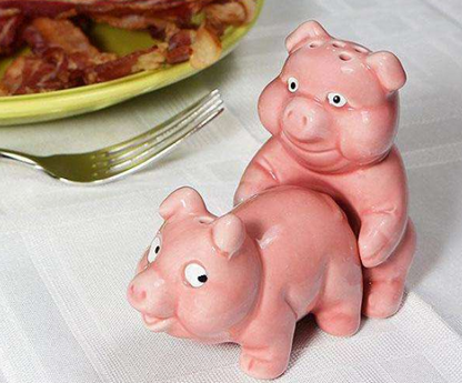 Makin' Bacon Salt & Pepper Shakers