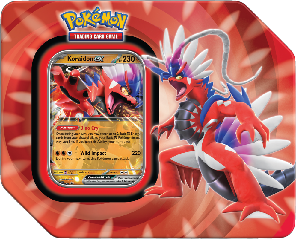 Pokemon Paldea Legends Tin (koraidon)