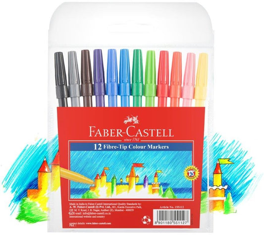 Faber-castell Fiber-tip Markers 12 Pack