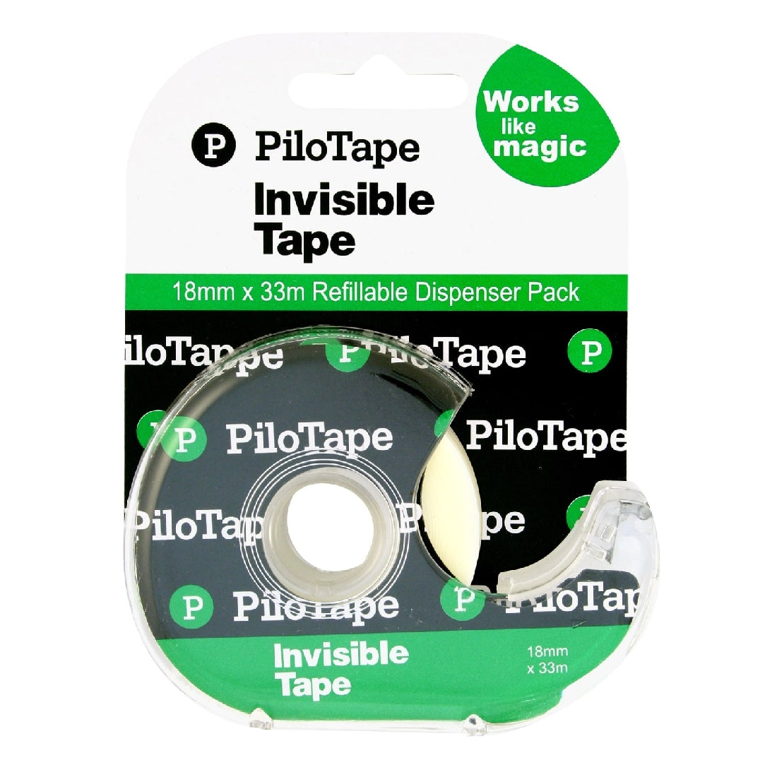 Tape Pilotape Invisible 18mm X 33m Dispenser