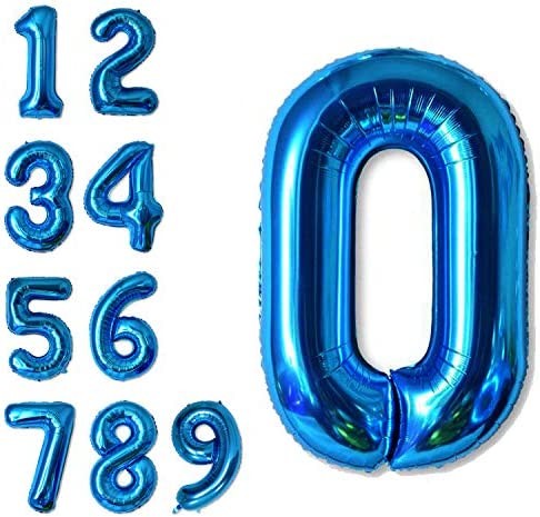 Royal Blue Giant Number Foil Balloon