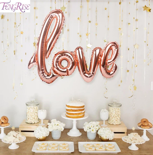 Rose Gold Love L 59cm Foil Balloon