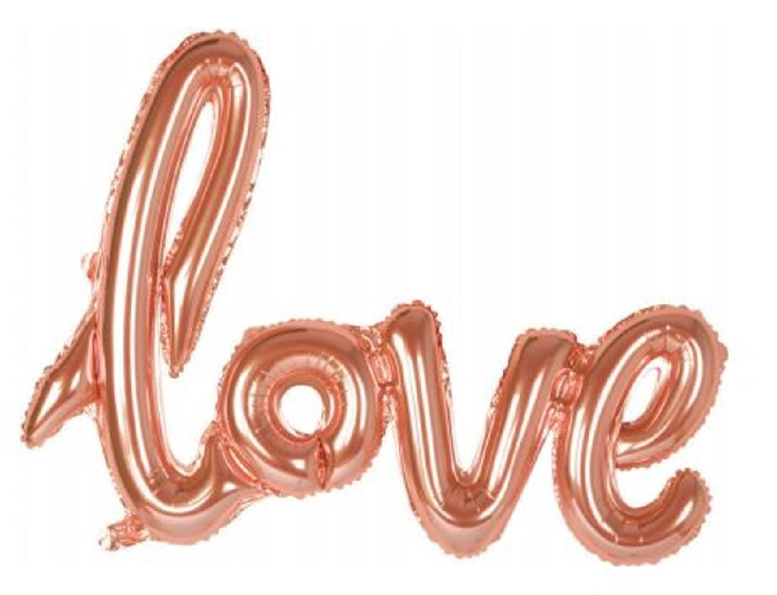 Rose Gold Love L 59cm Foil Balloon