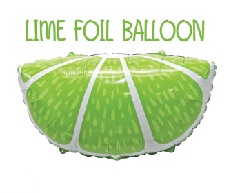 Lime L 48cm Foil Balloon