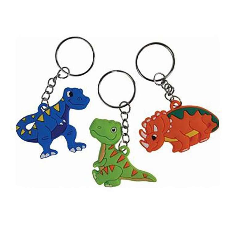 Dinosaur Keyring 3pk