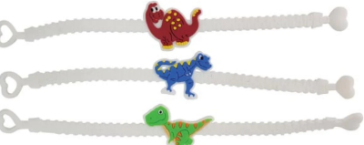 Dino Bracelet Party Favours 3pk