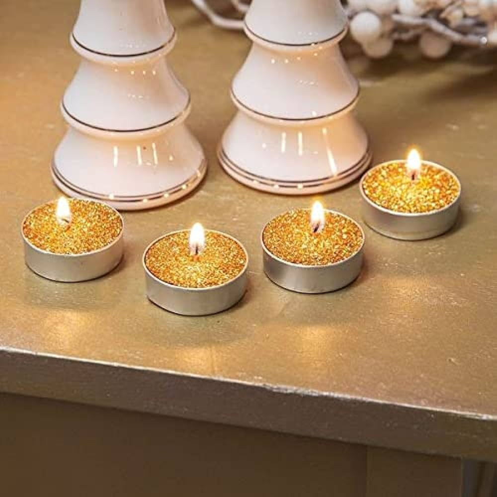 Glitter Tealight Candles