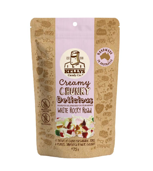 Kellys Candy Co. White Rocky Road (175g)