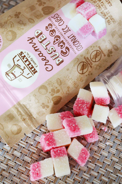 Kellys Candy Co. Coconut Dusted Cubes (200g)