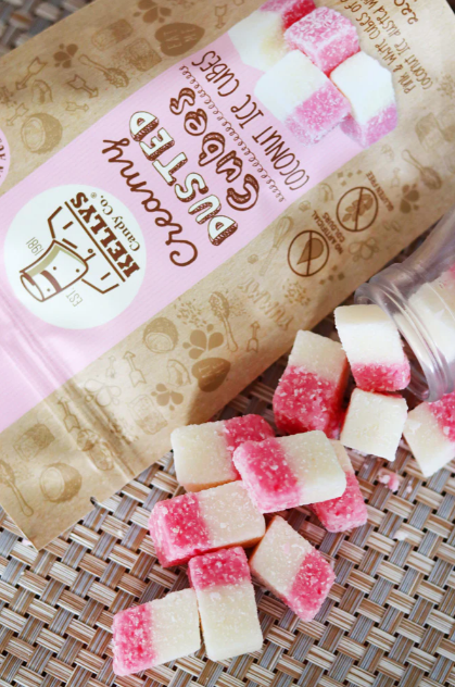 Kellys Candy Co. Coconut Dusted Cubes (200g)