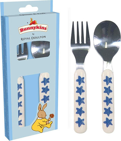 Bunnkykins By Royal Doulton: Fork & Spoon Set