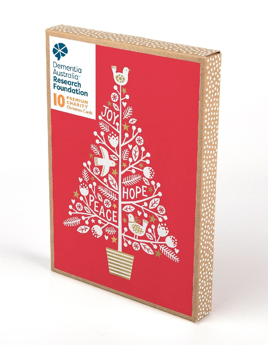 Dementia Australia Research Foundation Nordic Tree Premium Charity Christmas Cards