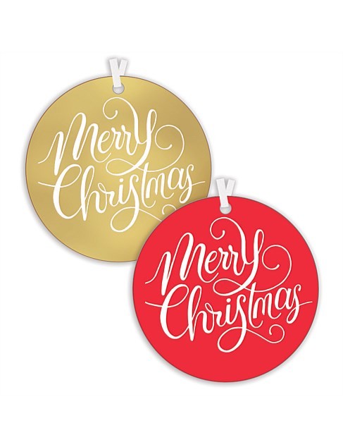 Merry Christmas Gift Tags 10pk