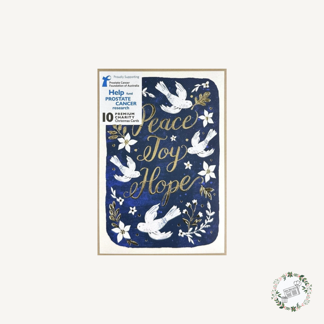 Peace Joy Hope Premium Charity Christmas Cards 