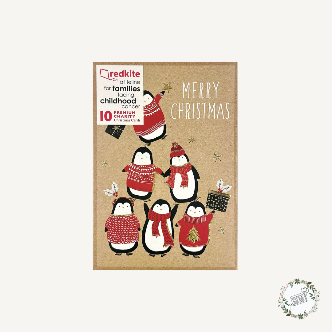 Penguin Fun Christmas Cards Box Of 10