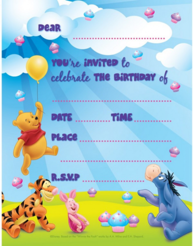 Invitations 19.5cm X 13.5cm 8pk