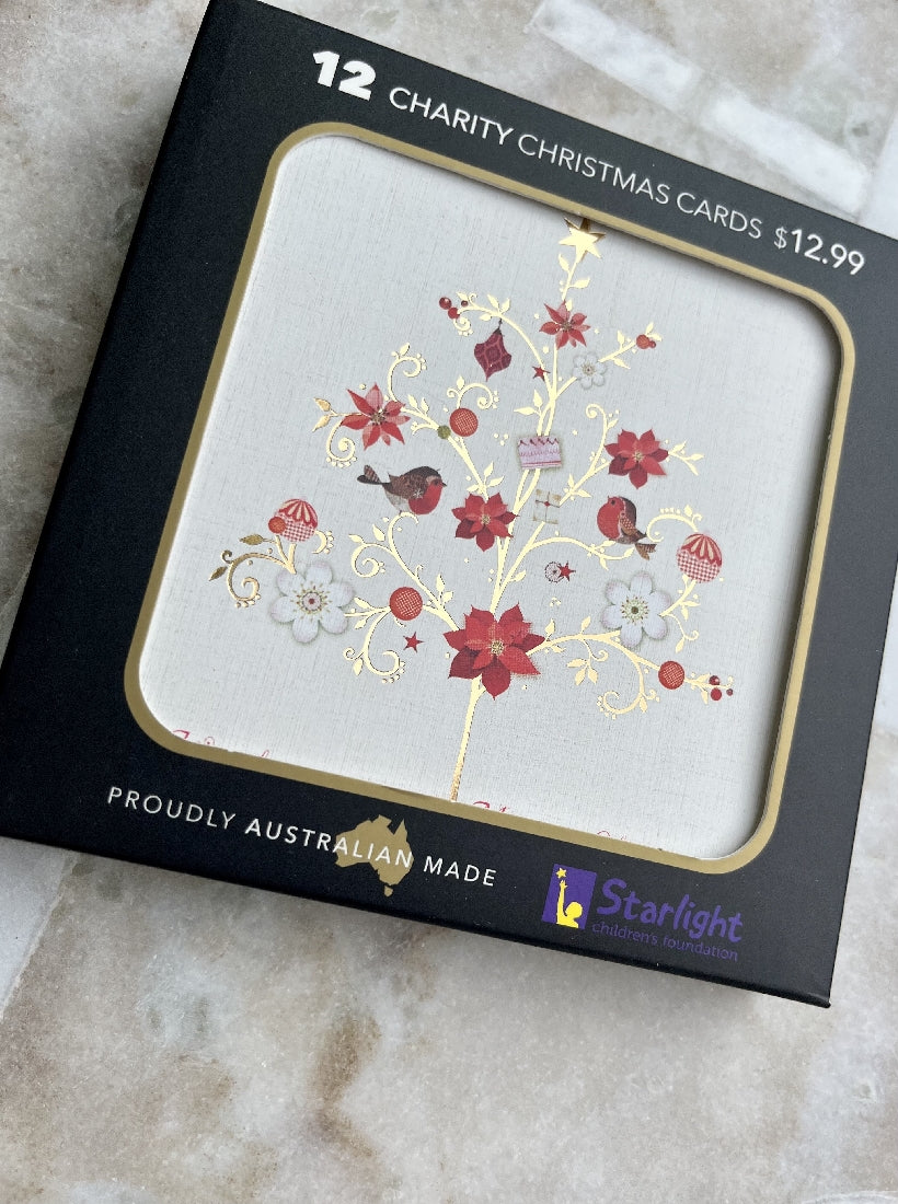 Ornamental Tree Charity Christmas Cards Box Of 12