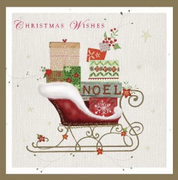 Luxury Sleigh Charity Christmas Cards Box Of 12