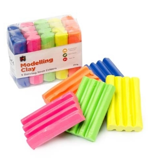 Ec Modelling Clay Neon Colours 250g
