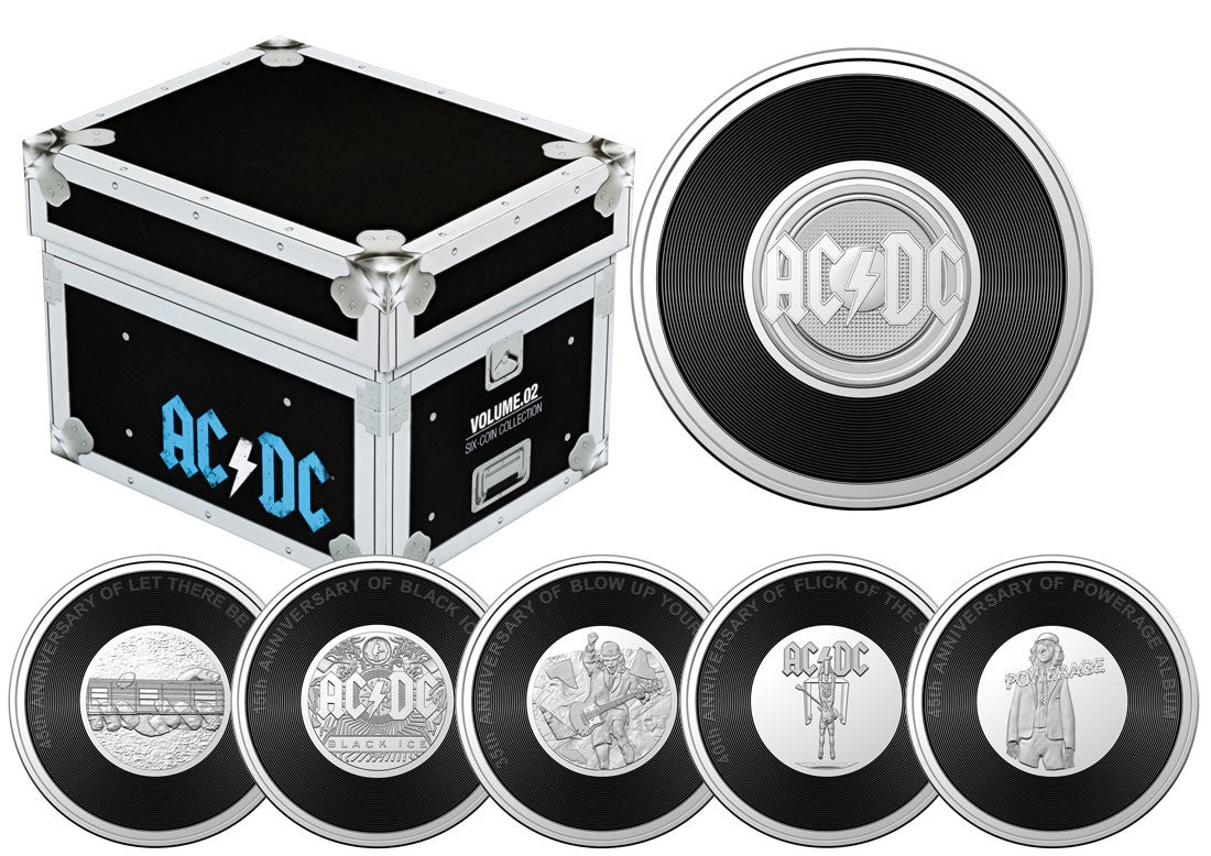 Ac/dc - 20c Coloured Uncirculated 6 Coin Collection 2022/2023