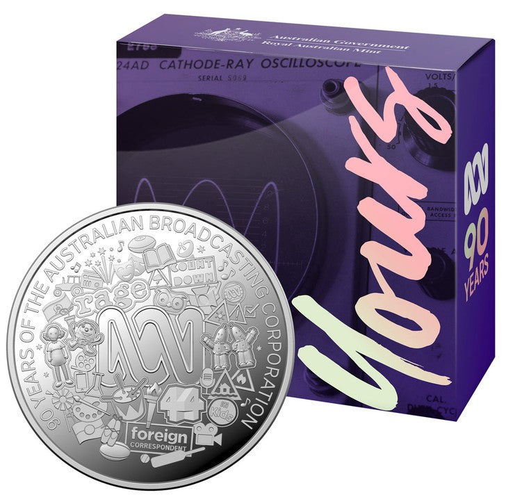 Abc 90th Anniversary 2022 $1 Fine Silver Proof Coin